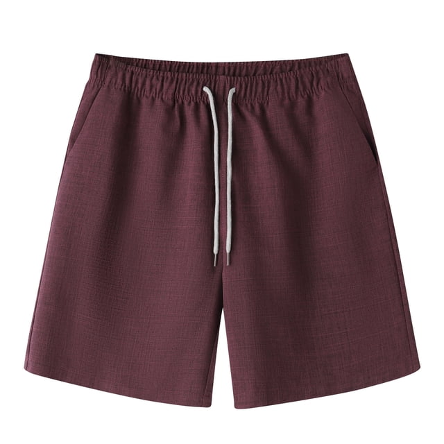 Mens Shorts, Men Casual Solid Summer with Pockets Drawstring Middle Waist Sport Short Pants