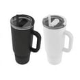 thumbnail image 2 of Ello Port 40-oz. Stainless Steel Tumbler with Handle, Black and White, 2 pk., 2 of 5
