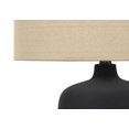 thumbnail image 3 of Monarch Specialties Lighting, 24"h, Table Lamp, Black Ceramic, Beige Shade, Contemporary, 3 of 6