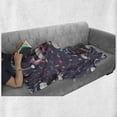 thumbnail image 6 of Colorful Soft Flannel Fleece Throw Blanket, Pastel Rainbow with Unicorns Dream Characters Fairy Tale Princess Illustration, Cozy Plush for Indoor and Outdoor Use, 70" x 90", Multicolor, by Ambesonne, 6 of 6