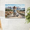 thumbnail image 2 of Welcome Fall Western Cowboy Manx Enjoys Majestic Autumn Horizontal Matte Canvas Poster Cat Lover Kitten Owner Gifts Wall Art Home Decor - 01007, 2 of 5