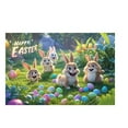 thumbnail image 1 of Easter Bunny Pattern Soft Velvet Carpet Festive Atmosphere Cute Decoration Carpet For Home 40X60CM A1, 1 of 4