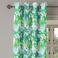 thumbnail image 2 of Ambesonne Palm Leaf Grommet Curtain, Exotic Fantasy Jungle, 50" x 84", Forest Green Lime Green, 2 of 6