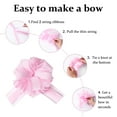 thumbnail image 3 of LoomJoyz 6 Pieces Large Pull Bows, Pink Gift Bow, 6 inches, Party Gift Wedding Ribbon Bows for Wrapping Boxes or Flower Decorations, Day Present Decoration Bow(Pink), 3 of 8