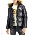 thumbnail image 2 of GUESS Mens Fur Hood Puffer Jacket, Black, XX-Large, 2 of 2