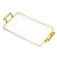 thumbnail image 2 of Bandeja para servir comida perfecl rectangular Con asas nórdica para guardar joyas transparente, 2 of 8