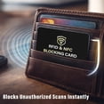 thumbnail image 6 of HHX 5 Pack RFID Blocking Card, One Card Protects Entire Wallet Purse, NFC Contactless Bank Debit Credit Card Protector ID ATM Guard Card Blocker–(Black), 6 of 9