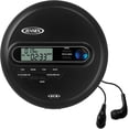 thumbnail image 1 of Jensen Lecteur CD Portable Lecteur CD/MP3 Personnel + Radio AM/FM + avec Écran LCD Bass Boost 60 Secondes Anti-Glisse CD R/RW/Compatible+ Écouteurs Sport Inclus (Édition Limitée Série Noire), 1 of 2