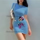 thumbnail image 3 of 2024 nuevo vestido ajustado de manga corta 3D conjunto lindo Sexy vestido de mujer Jupe Vesido Verde ropa de mujer, 3 of 5