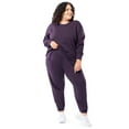 thumbnail image 6 of Terra & Sky Women's Plus Size Fleece Sweatpant, Available in 1,2, 3-Packs, Sizes 0X-4X, 6 of 22