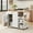 White, variant on Kitchen Island with Storage, Lofka 41.7” Kitchen Island Cart with Drop Leaf, 1 Removable Tray, 2 Shelves, 1 Cabinet, White