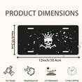 thumbnail image 2 of Crown Skull Logo Front License Plate,Metal License Plate,Funny Standard Plates Personalized Novelty Decorative For Men/Women/Boys/Girls Car 6×12 Inch, 2 of 7