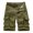 Army Green, variant on Turilly Men's Summer Shorts Shorts Elastic WaistSummer Solid Color Casual Shorts Multi-Pocket Cargo Shorts L