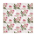 thumbnail image 5 of YFYANG Square Polyester Table Cloth, 60" x 60" Reusable Table Cover Kitchen Dining Room Vintage Pink Flowers Decorative Tablecloths for Tables of 2-4 People, 5 of 8