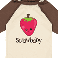 thumbnail image 4 of Inktastic Cute Strawberry Strawbaby Boys or Girls Long Sleeve Baby Bodysuit, 4 of 5