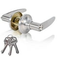thumbnail image 1 of Stainless steel inner door lock is designed to be used as front door, back door or bedroom lock., 1 of 5
