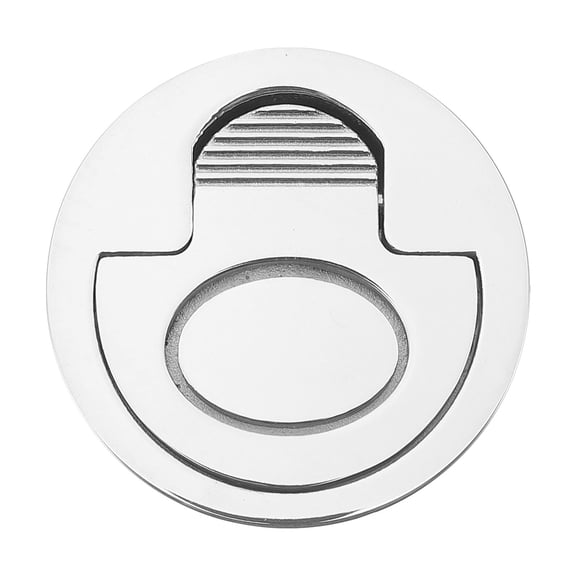 SOPOTUTU Stainless Steel Pull Ring Handle Plated Silver for Yacht and Boat Home Use 2Pcs