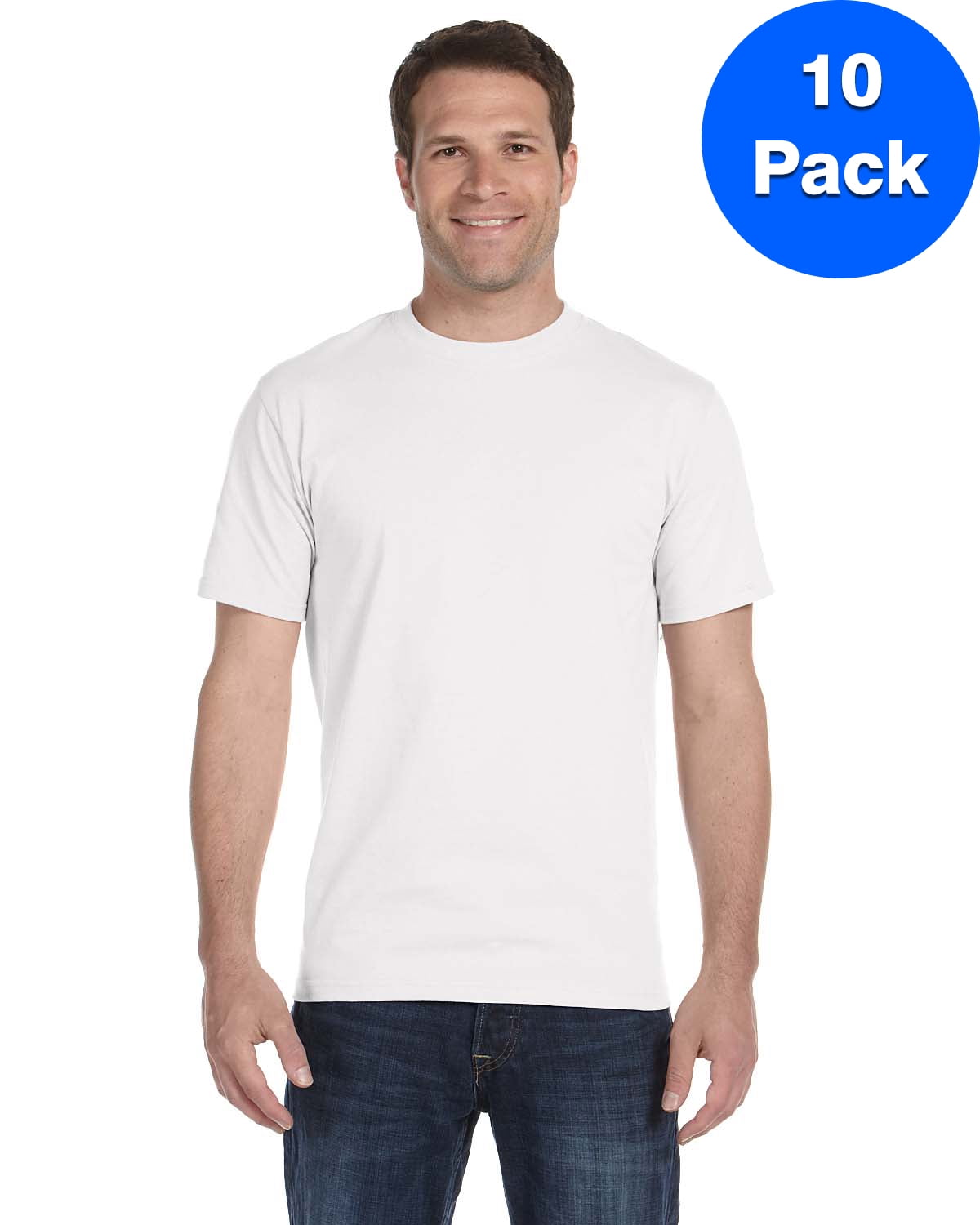 Mens DryBlend 5.6 oz., 50/50 T-Shirt 10 Pack