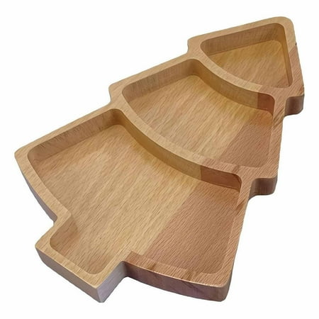 

Landzoo Wood Christmas Tree Serving Tray Christmas Charcuterie Board Cute Cutting Board Funny Serving Dish For Cheese Fruit Bread Vegetables Snack Dessert Multifunctional Kitchen Utensils