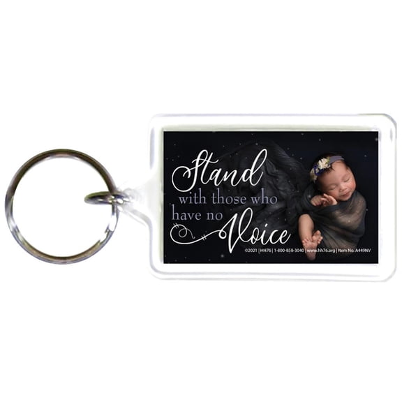 No Voice Pro-Life Key chain