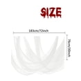 thumbnail image 6 of Ktoot White Halloween Creepy Cloth Ragged Sheer Gauze Fabric Stretchy Reusable Polyester Netting Giant Halloween Party Supplies Porch Decor For Window Doorway Haunted House Wall Decor, 6 of 6