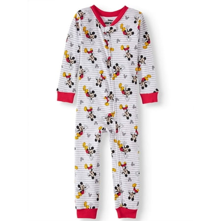 Toddler Boys' Mickey Mouse Cotton Footless Pajama Sleeper