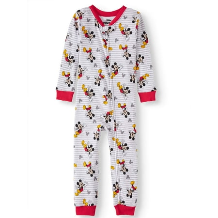 Mickey Mouse Toddler boys' mickey mouse cotton footless pajama sleeper