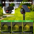 thumbnail image 3 of Focos solares nipify de 4 unidades, 53 LED, impermeables, luz blanca cálida, 3 of 7