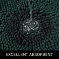 thumbnail image 4 of Alfombra de baño LOCHAS Luxury Shaggy, 60 x 120 cm, color verde cazador, 4 of 7