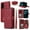 Red, variant on Dswteny Argyle Wallet Case for TCL Stylus 5G 2022 with Wrist Strap Shoulder Strap PU Leather Flip Credit Card Holder Stand Accessories Cell Phone Cover for TLC Stylo G5 6.81 T779W Women Girls White