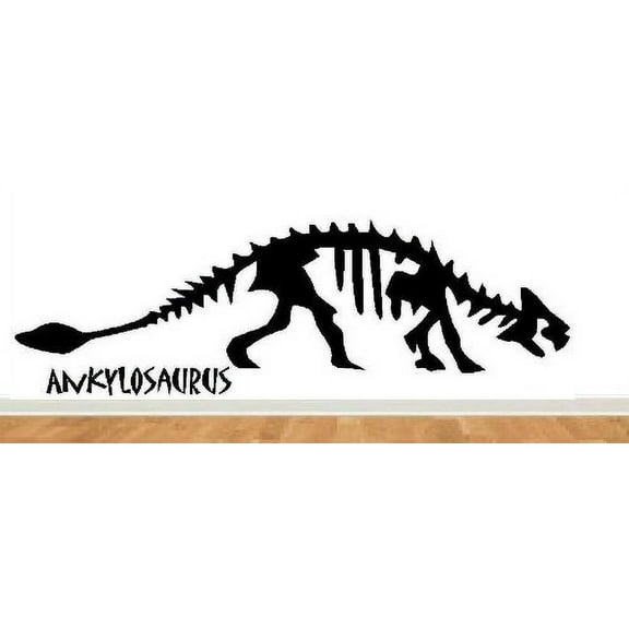 Decal ~ ANKYLOSAURUS FOSSIL DINOSAUR ~ WALL DECAL 9" X 28.5"