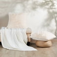 thumbnail image 5 of Home Soft Things Shaggy Throw & Pillow Cover 3 Piece Combo - Ivory - 60" x 80"/20" x 20", 5 of 10