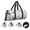 thumbnail image 3 of Vsdgher Koi Fish Corals,Spring Summer 45L Foldable Duffel Bag, Sports Gym Bag,Overnight Bag, Portable Weekender Bag for Airplanes, 3 of 6