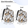 thumbnail image 3 of KLL French Bulldog 2 Print Travel Laptop Backpack - College Backpack Business Work Bag Nurse Bag Casual Daypack for Weekender Business Hiking -Medium, 3 of 6