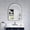 Matte Black, variant on Angeleshome 28" x 36" Arched Lighted Bathroom Mirror, Framed Bathroom Vanity Mirror with Lights, Wall Mounted LED Mirror with Defogger, Dimmer, Memory Function, Brushed Gold