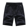 thumbnail image 1 of Aayomet Mens Workout Shorts Casual Loose Plus Size Patchwork Overalls Shorts Pants (Navy, XXXL), 1 of 4