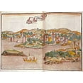 thumbnail image 2 of Von Breydenbach Erhard Reuwich, Bernhard 24x19 Gold Ornate Wood Framed with Double Matting Museum Art Print Titled - Peregrinatio In Terram Sanctam, 2 of 4