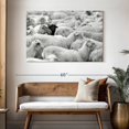 thumbnail image 3 of Elephant Stock Distinct Black Sheep Wall Art - Horizontal Canvas Wall Art - Living Room Wall Decor - Animal Canvas - Gray And Black Decor - 48" x 32", 3 of 8