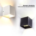 thumbnail image 2 of Mistaha Adjustable Light Cube Grey LED Wall Lamp Waterproof Modern Outdoor Indoor, 2 of 8