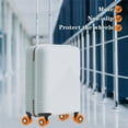 thumbnail image 2 of MEETSWEET Silicone Luggage Wheel Sleeves 9 pieces  orange, 2 of 7