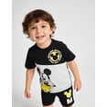 thumbnail image 5 of Disney Mickey Mouse Outfit for Boys, Toddler and Little Kids Clothes, T-Shirt and Shorts Set (Black, 3T), 5 of 5