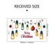 thumbnail image 4 of Cadena de luces de Navidad, calcomanías decorativas para ventanas y puertas, decoraciones festivas para ventanas y puertas, 4 of 7