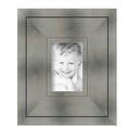 thumbnail image 2 of ArtToFrames 4" x 6" Platinum Ridge Brushed Slvr Picture Frame, 4x6 inch Silver Wood Poster Frame (WOM-5249),  Pack, 2 of 6