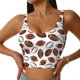 thumbnail image 1 of Balery Football Sujetadores deportivos con espalda cruzada para mujer, acolchados, sin costuras, de alto impacto, ideales para yoga, gimnasio, entrenamiento y fitness.-Small, 1 of 8