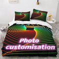 thumbnail image 1 of Personnalisation de Photos Bricolage Housse de Couette Personnalisée, Ensemble de Lit pour Fille, Ensembles de Housse de Couette Réversibles, 1 of 5