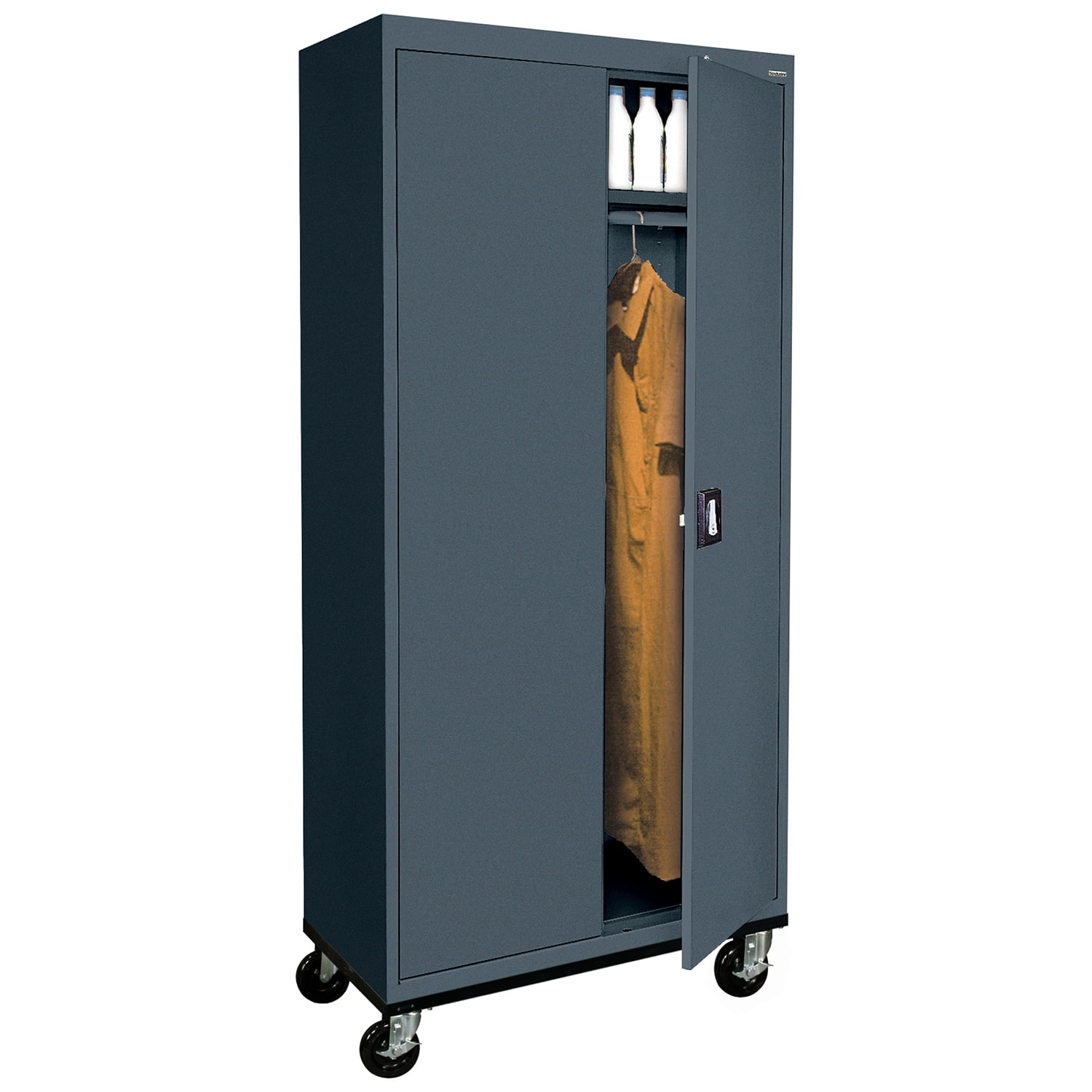 Sandusky Lee 36"W x 24"D x 78"H Steel Transport Mobile Wardrobe
