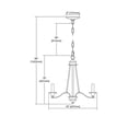 thumbnail image 2 of Elk Home 18-Inch Wide Farmington Chandelier, Oil Rubbed Bronze, 2 of 2
