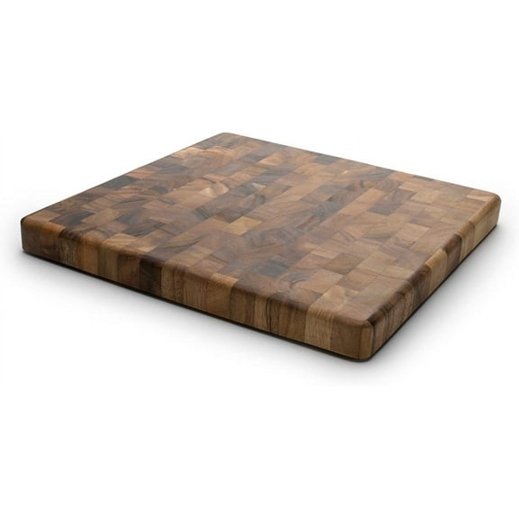 Walnut Wood Cutting Boards for Kitchen, Large Chopping Board Double Sided, End Grain Cutting Board with Handle, Charcuterie Butcher Block for Meal Prep & Serving with Gift Box, 17"×13"×1"