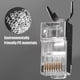 thumbnail image 3 of 20 Conectores RJ45 CAT7 con Blindaje Metálico para Cable Ethernet, Conector RJ45 CAT 7 con Blindaje Metálico, 3 of 8