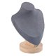 thumbnail image 2 of Soporte de exhibición de collar y colgante de busto de joyería de cadena Soporte de collar de decoración de madera para S, 2 of 9